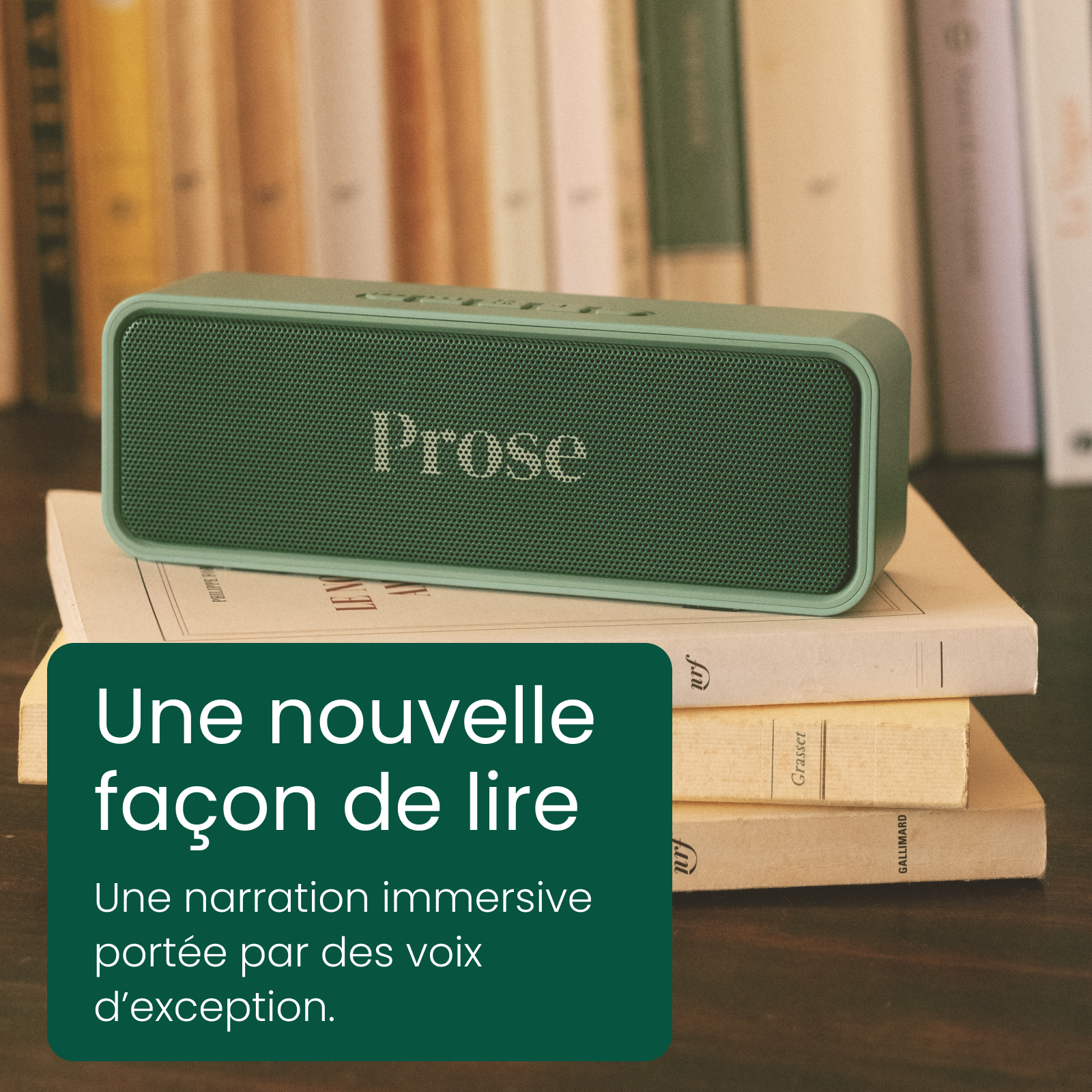 Prose : le lecteur de livres audio