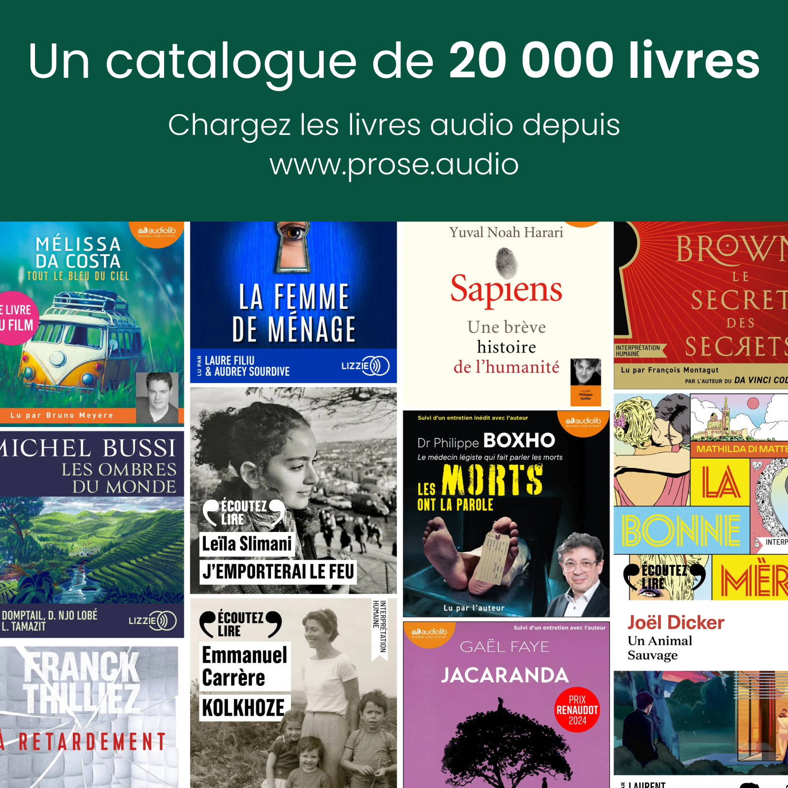 Prose : le lecteur de livres audio