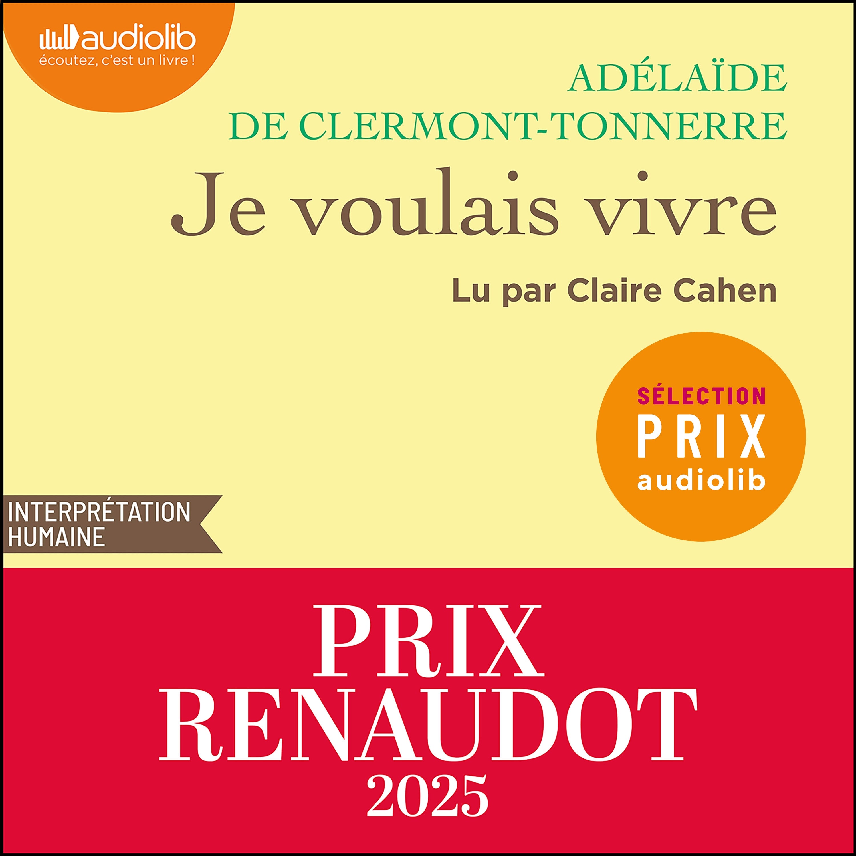 Je voulais vivre