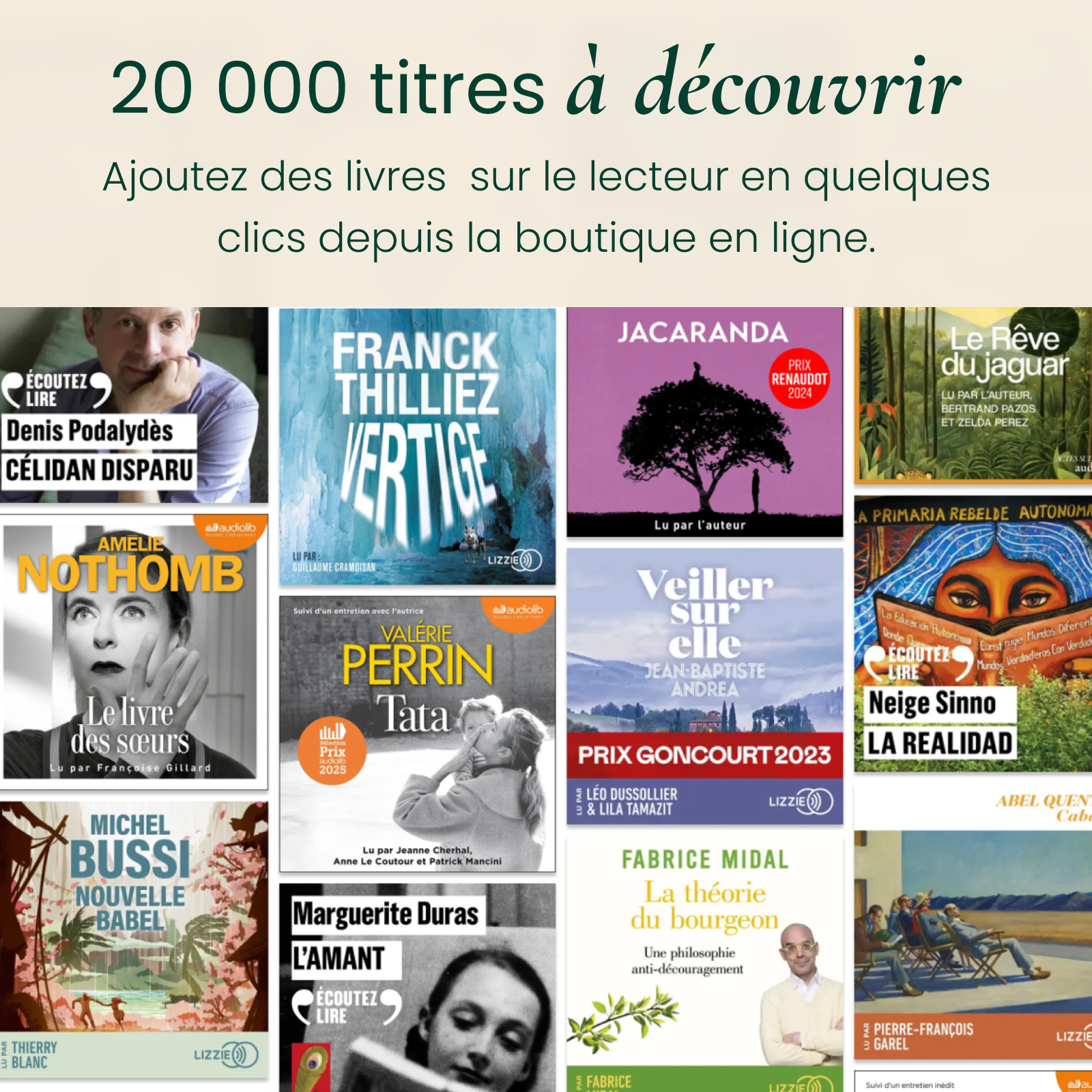 Le 1er lecteur de livres audio
