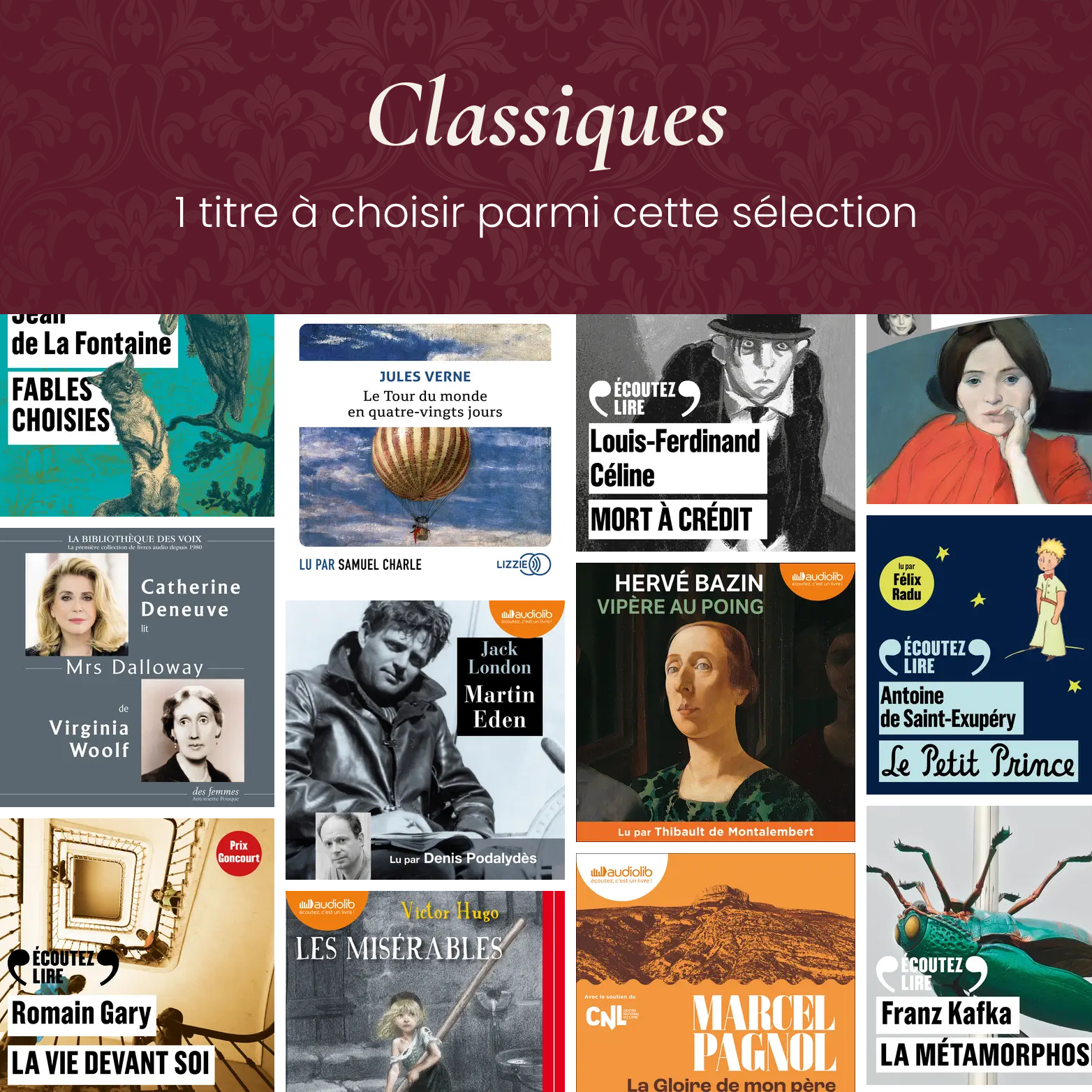 Le 1er lecteur de livres audio