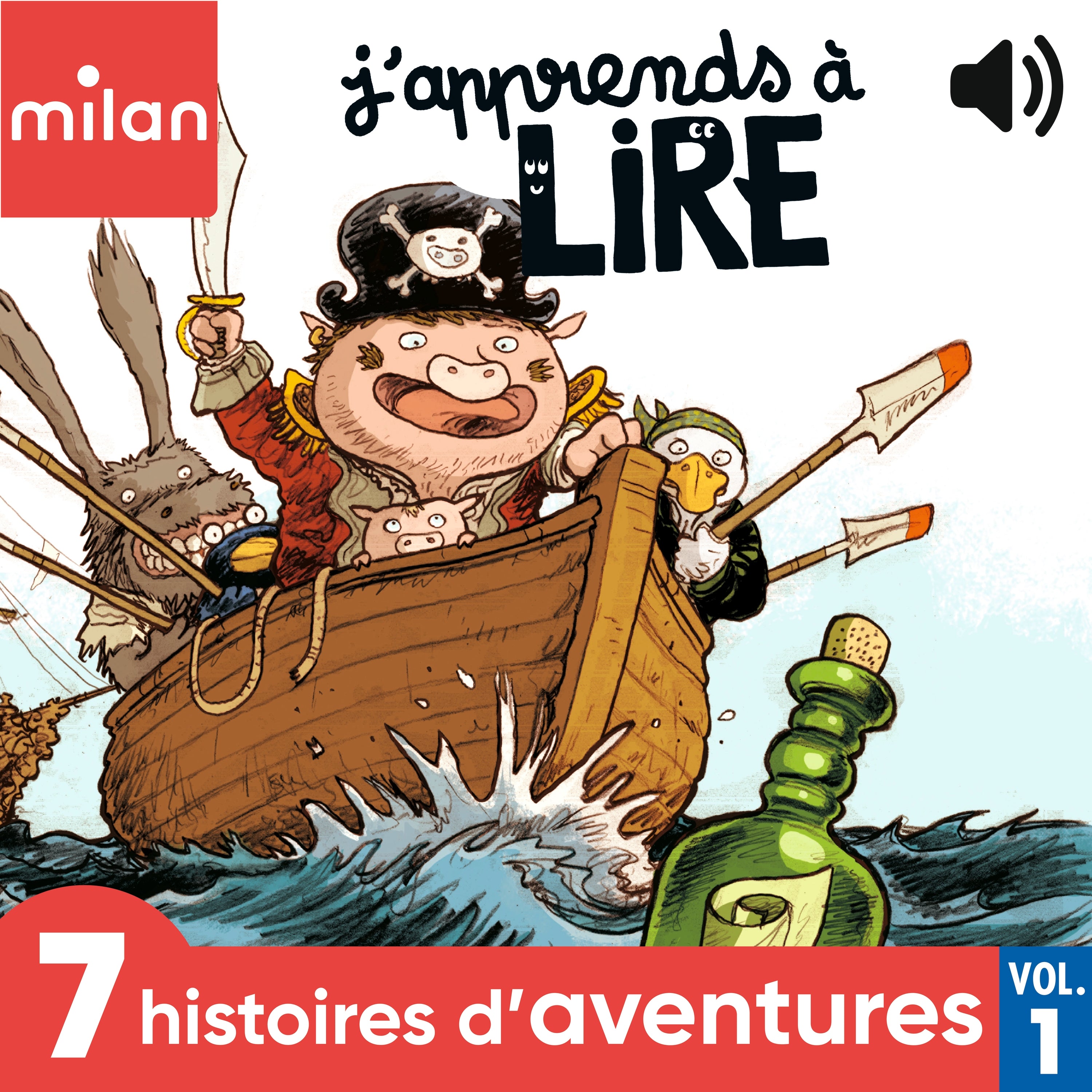 J'apprends à lire à écouter ! - 7 histoires d'aventures !