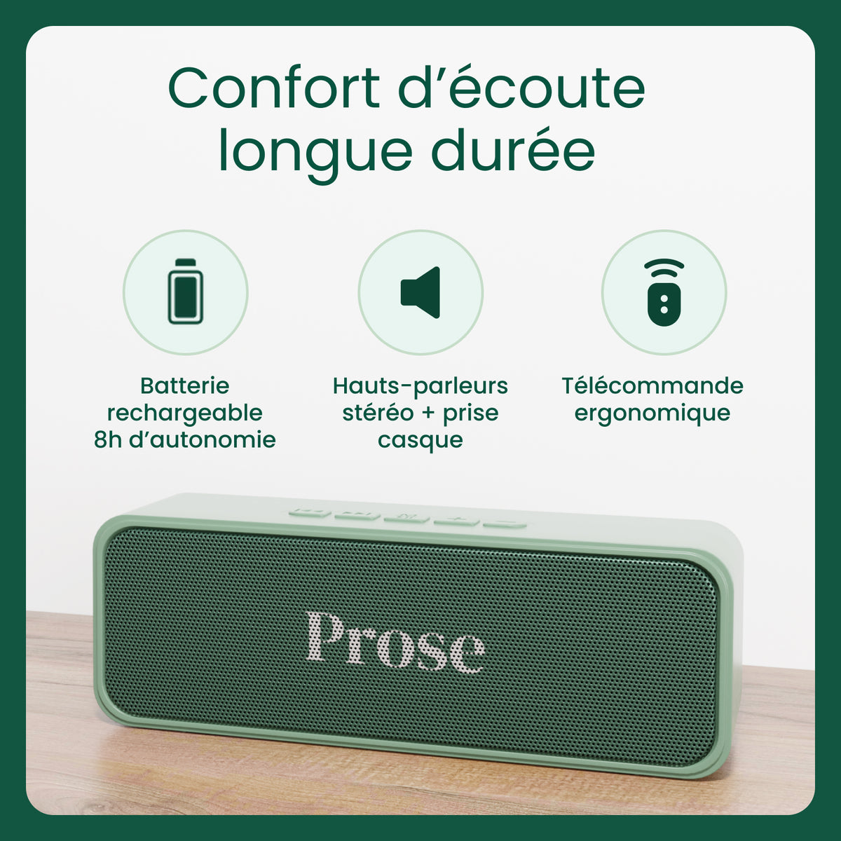 Prose : le lecteur de livres audio
