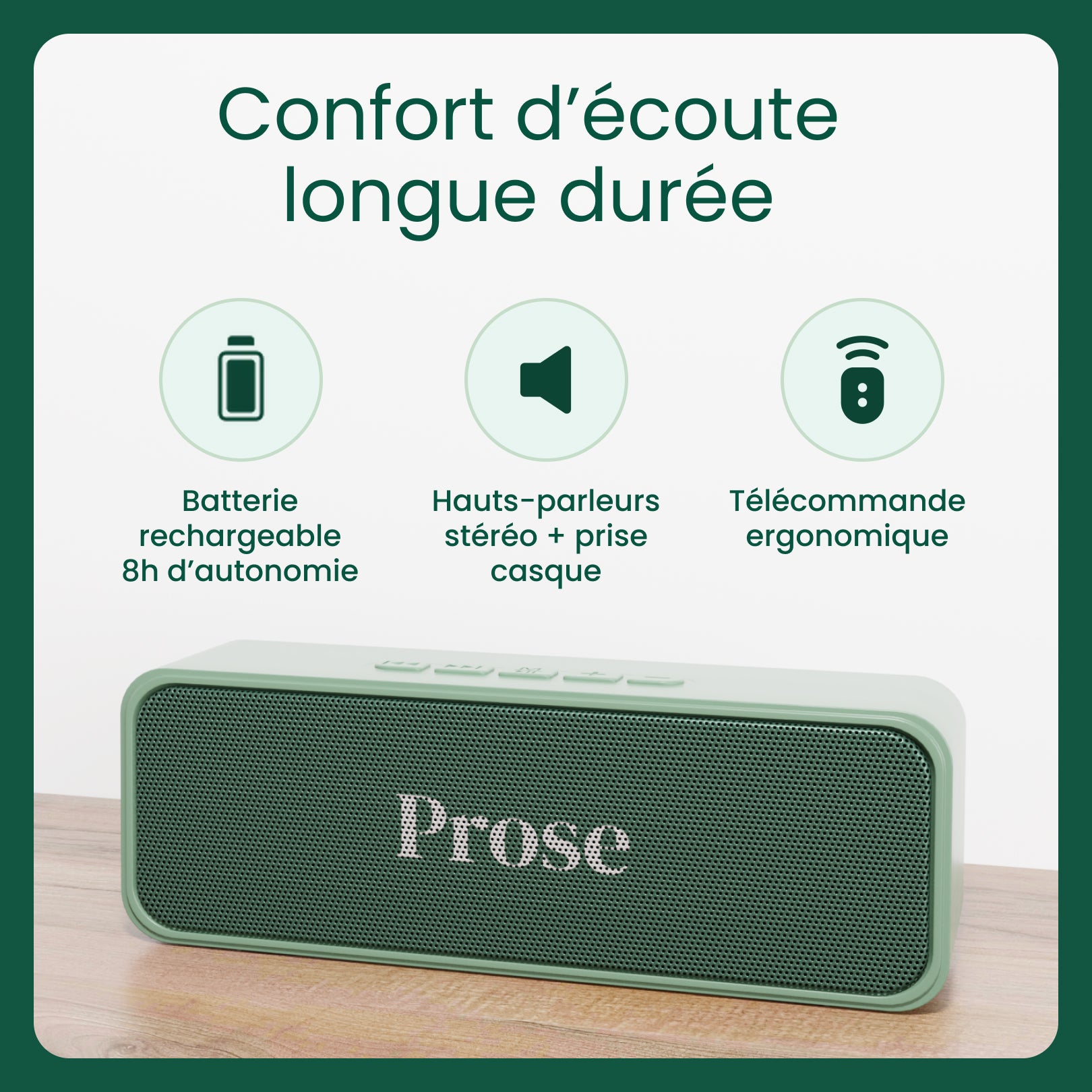 Prose : le lecteur de livres audio
