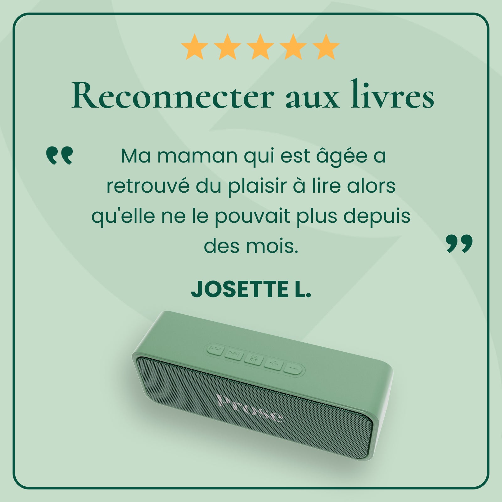 Prose : le lecteur de livres audio