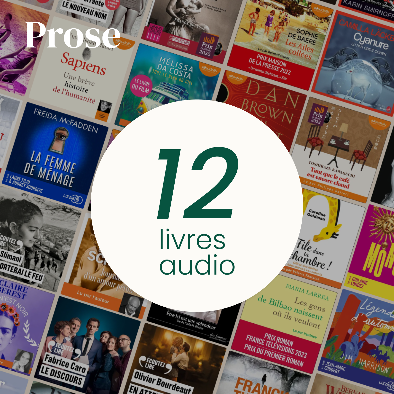 Pack 12 livres audio